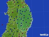2024年01月28日の岩手県のアメダス(日照時間)