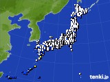 2024年01月28日のアメダス(風向・風速)