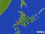 北海道地方のアメダス実況(積雪深)(2024年01月29日)