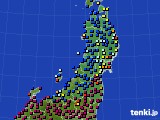東北地方のアメダス実況(日照時間)(2024年01月29日)