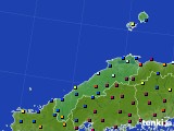 2024年01月29日の島根県のアメダス(日照時間)