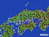 2024年01月30日の中国地方のアメダス(日照時間)