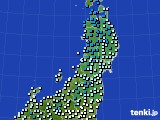 東北地方のアメダス実況(気温)(2024年01月30日)