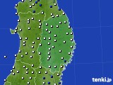 2024年01月30日の岩手県のアメダス(風向・風速)