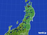 東北地方のアメダス実況(積雪深)(2024年01月31日)