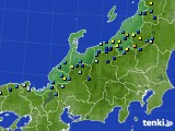 北陸地方のアメダス実況(積雪深)(2024年01月31日)