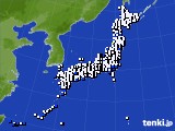 2024年01月31日のアメダス(風向・風速)