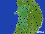 秋田県のアメダス実況(日照時間)(2024年02月01日)