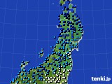 東北地方のアメダス実況(気温)(2024年02月01日)