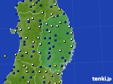岩手県のアメダス実況(風向・風速)(2024年02月01日)