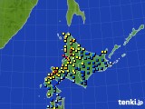 北海道地方のアメダス実況(積雪深)(2024年02月02日)