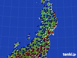 2024年02月02日の東北地方のアメダス(日照時間)