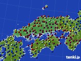 2024年02月02日の中国地方のアメダス(日照時間)