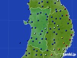 秋田県のアメダス実況(日照時間)(2024年02月02日)