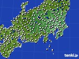 関東・甲信地方のアメダス実況(風向・風速)(2024年02月03日)