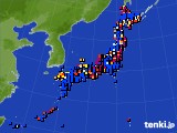 2024年02月04日のアメダス(日照時間)