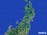 東北地方のアメダス実況(気温)(2024年02月04日)