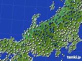 北陸地方のアメダス実況(気温)(2024年02月04日)