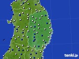 岩手県のアメダス実況(風向・風速)(2024年02月04日)