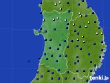 秋田県のアメダス実況(日照時間)(2024年02月05日)