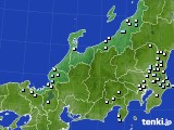 北陸地方のアメダス実況(降水量)(2024年02月06日)