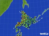 北海道地方のアメダス実況(積雪深)(2024年02月06日)