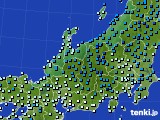 北陸地方のアメダス実況(気温)(2024年02月06日)
