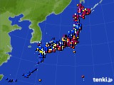 2024年02月07日のアメダス(日照時間)