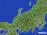 北陸地方のアメダス実況(風向・風速)(2024年02月07日)
