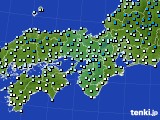 近畿地方のアメダス実況(気温)(2024年02月08日)