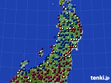 東北地方のアメダス実況(日照時間)(2024年02月09日)