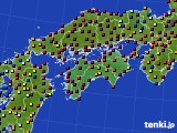 四国地方のアメダス実況(日照時間)(2024年02月09日)