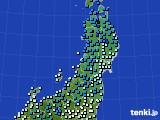 東北地方のアメダス実況(気温)(2024年02月09日)