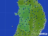 秋田県のアメダス実況(気温)(2024年02月09日)