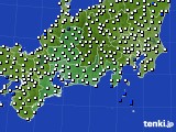 東海地方のアメダス実況(風向・風速)(2024年02月09日)