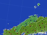 2024年02月10日の島根県のアメダス(日照時間)