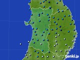 秋田県のアメダス実況(気温)(2024年02月10日)