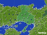 兵庫県のアメダス実況(風向・風速)(2024年02月10日)