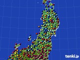 東北地方のアメダス実況(日照時間)(2024年02月11日)
