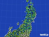 東北地方のアメダス実況(気温)(2024年02月11日)