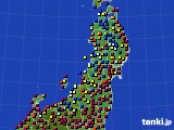 東北地方のアメダス実況(日照時間)(2024年02月12日)
