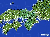 近畿地方のアメダス実況(気温)(2024年02月12日)