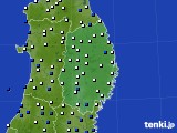 岩手県のアメダス実況(風向・風速)(2024年02月12日)