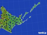 道東のアメダス実況(積雪深)(2024年02月13日)