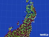 東北地方のアメダス実況(日照時間)(2024年02月13日)