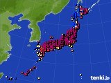 アメダス実況(日照時間)(2024年02月13日)