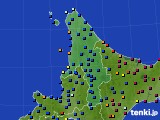 2024年02月13日の道北のアメダス(日照時間)