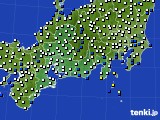 東海地方のアメダス実況(風向・風速)(2024年02月13日)