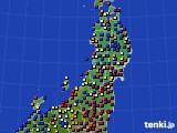 東北地方のアメダス実況(日照時間)(2024年02月14日)