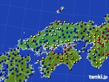 中国地方のアメダス実況(日照時間)(2024年02月14日)